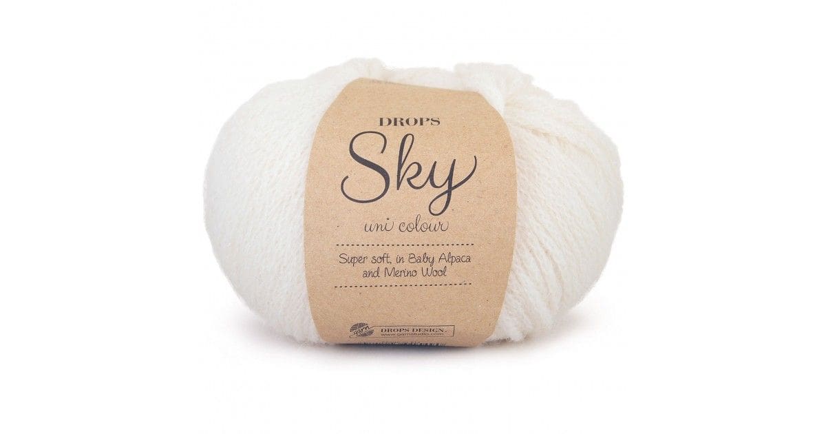 Drops Sky Uni Colour 01 Hvit