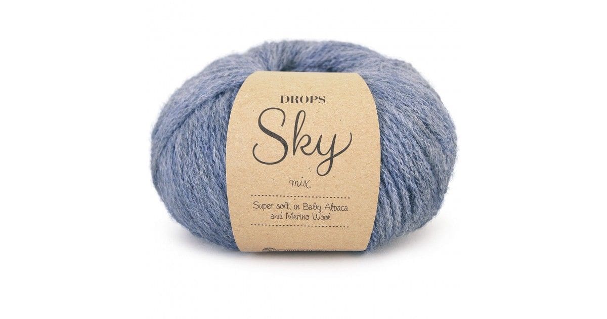 Drops Sky Mix 12 Jeansblå