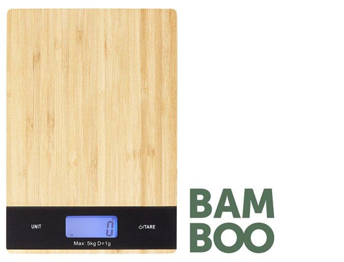 Køksvekt Digital 5Kg Bambus