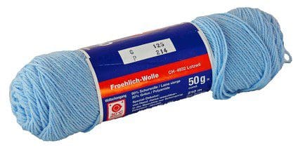 Blauband Garn 50Gr Hellblau F. 125