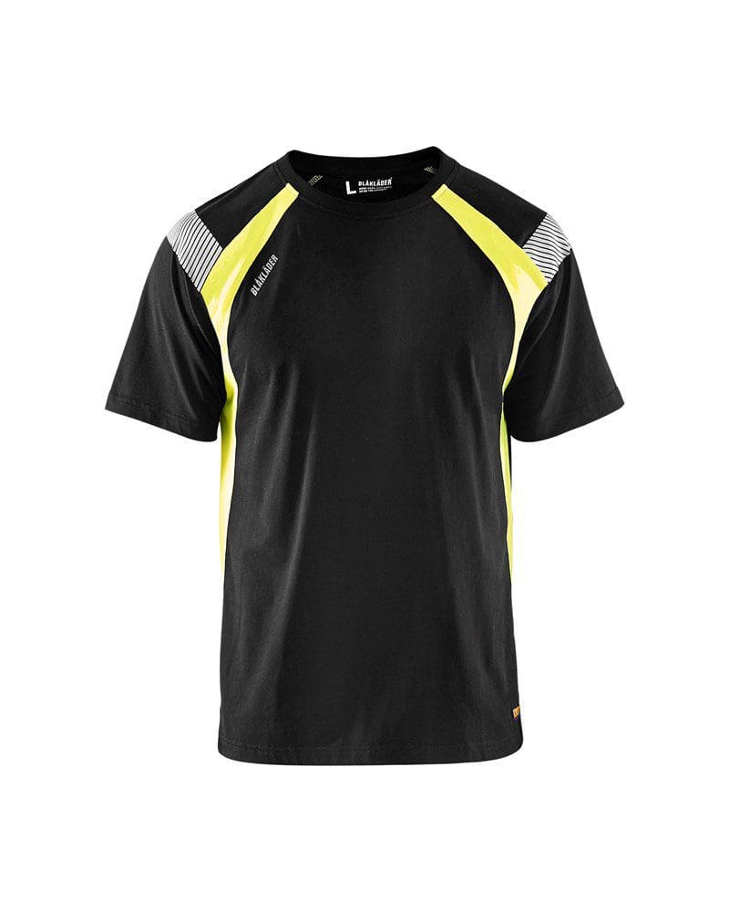 T-Shirt Svørt/High Vis Gul