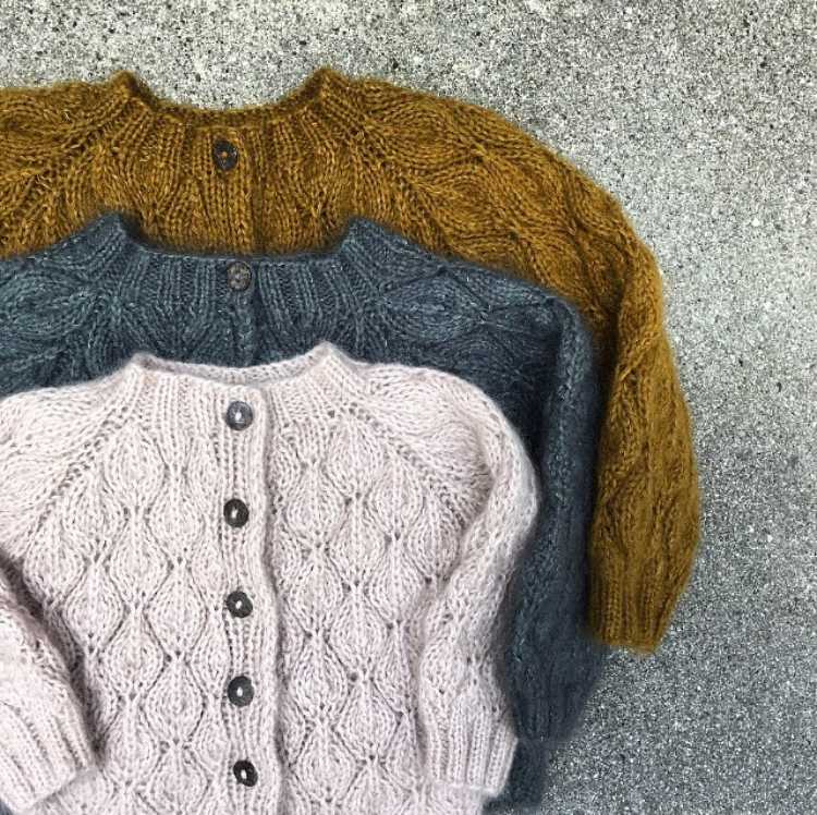 Bindiuppskrift – Olivecardigan