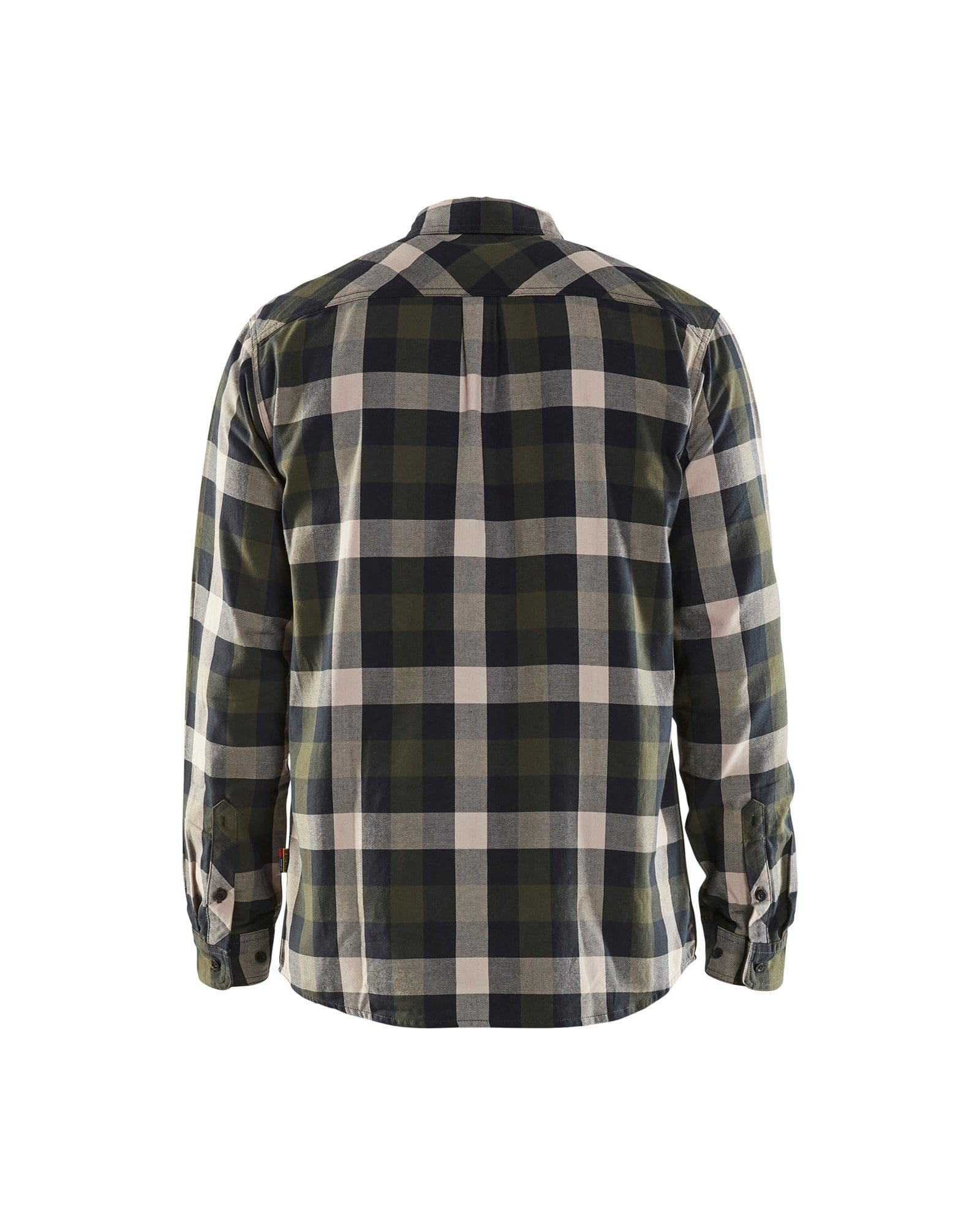 Flannel Skjúrta Oliven Grøn