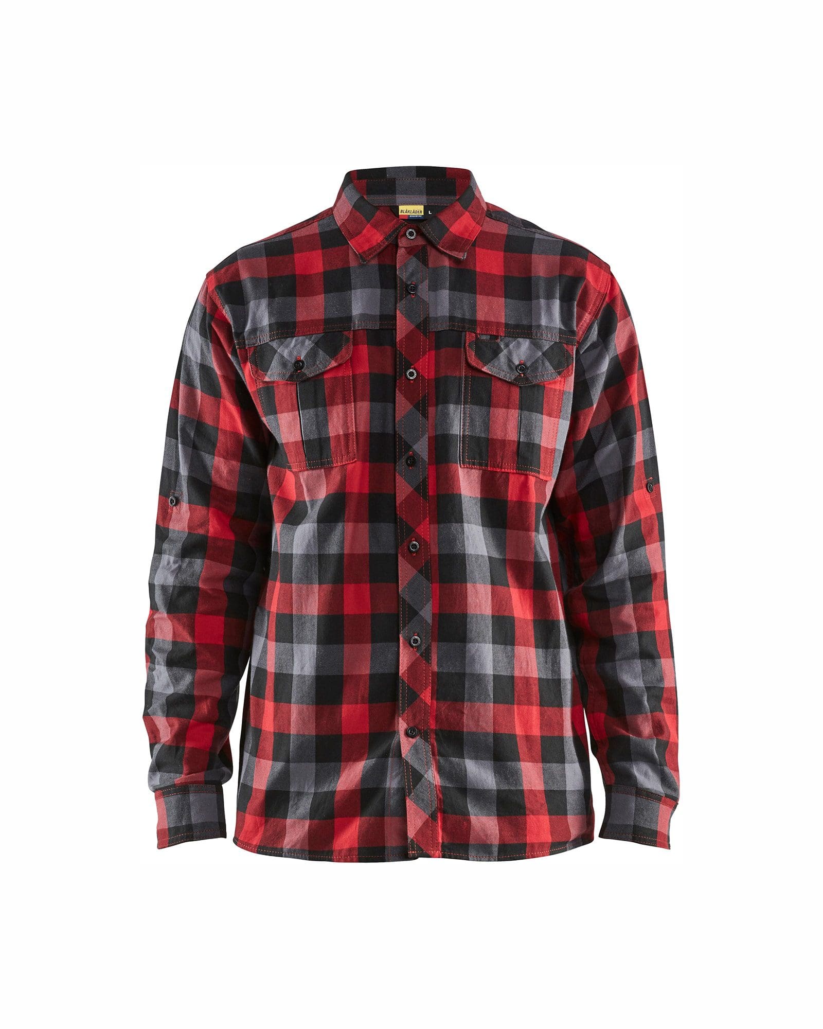 Flannel Skjúrta Reyð/Svørt
