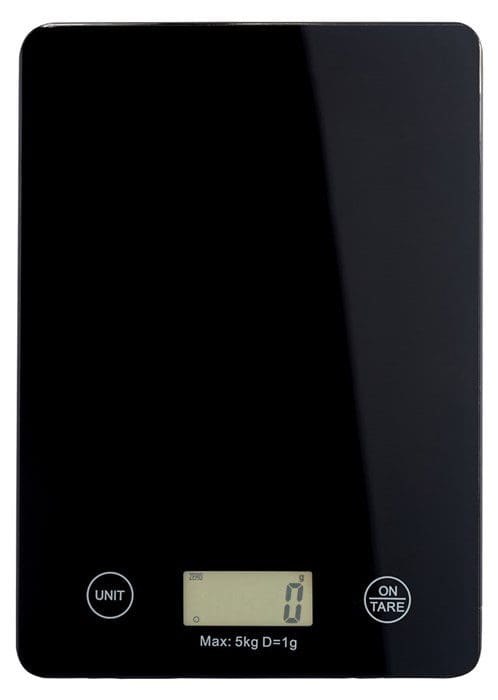 Køksvekt Digital 5Kg Glas Svørt