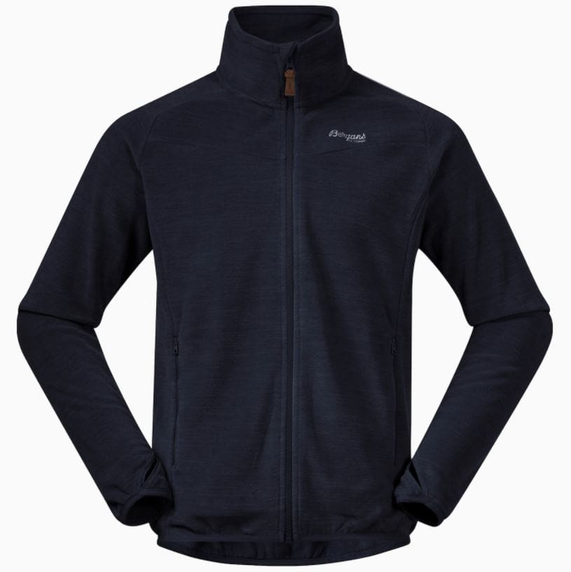Hareid Fleece Jakki Uttan Hettu Navy