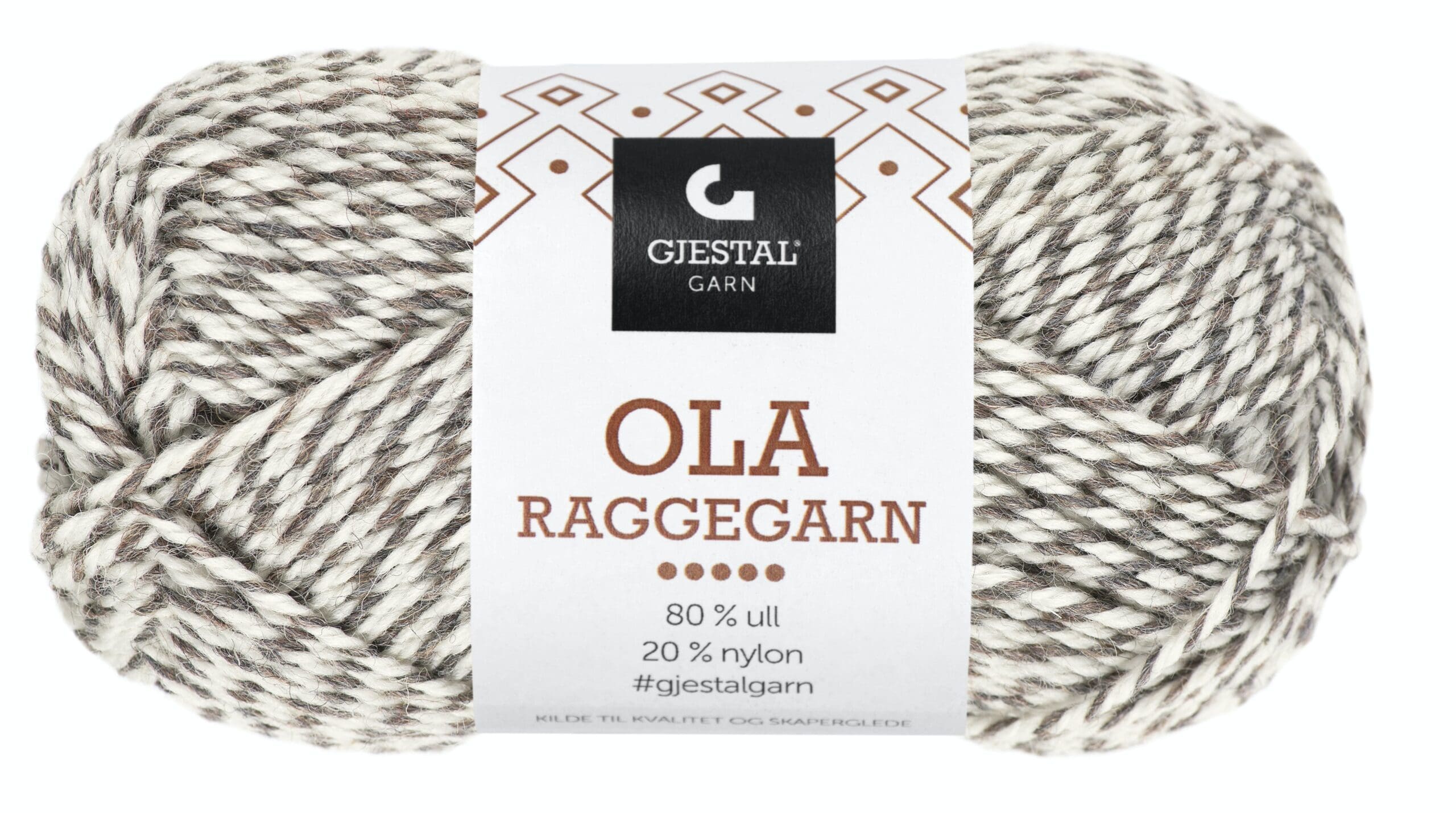 Ola Raggegarn – Brun/Natur Mouline 705