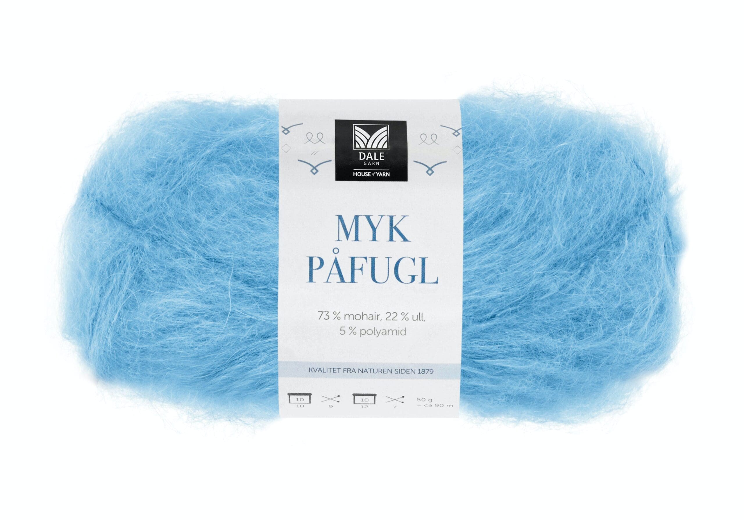 Myk Påfugl Isblå 7945