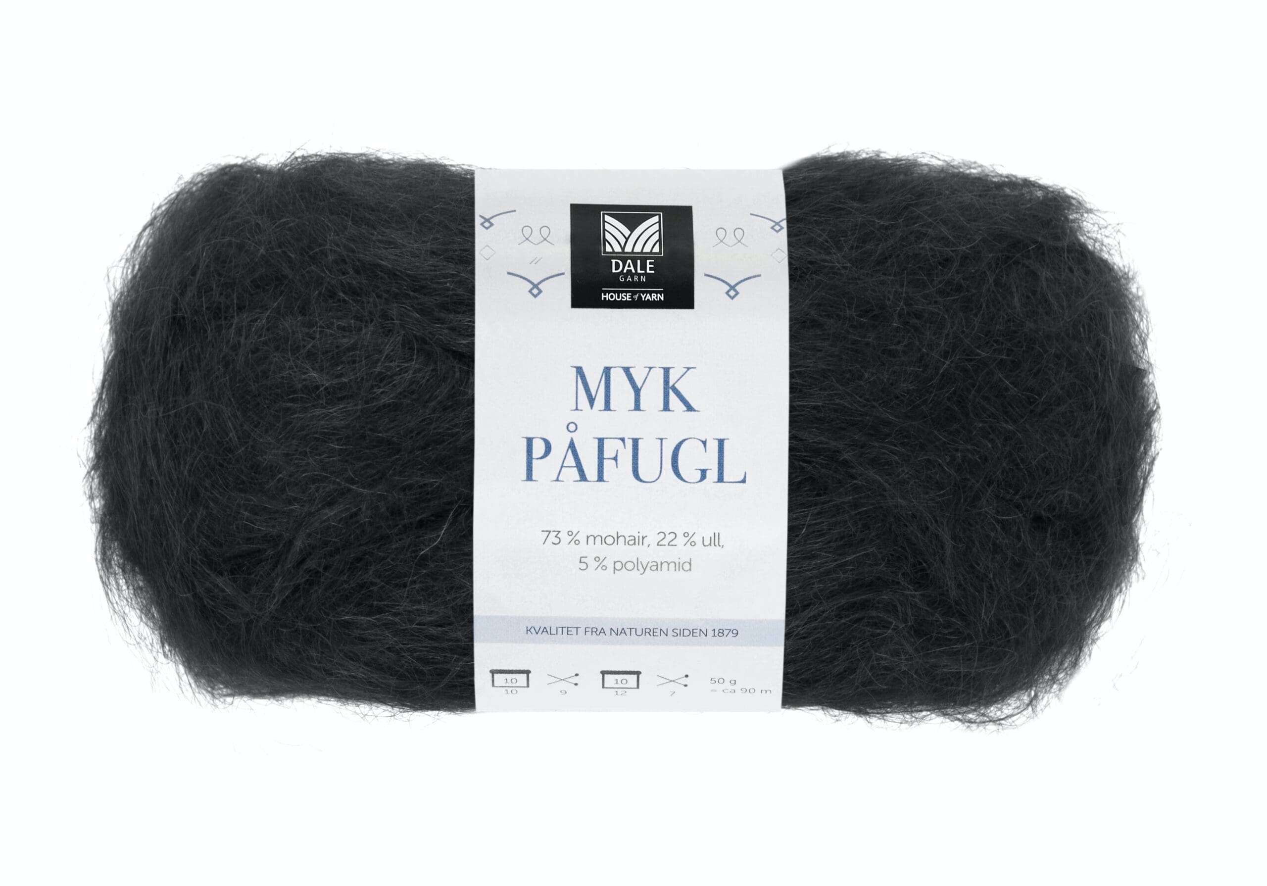 Myk Påfugl Svart 0090