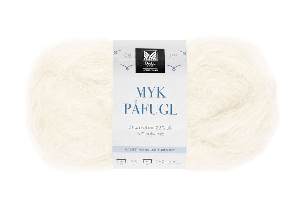 Myk Påfugl Hvítt 0010