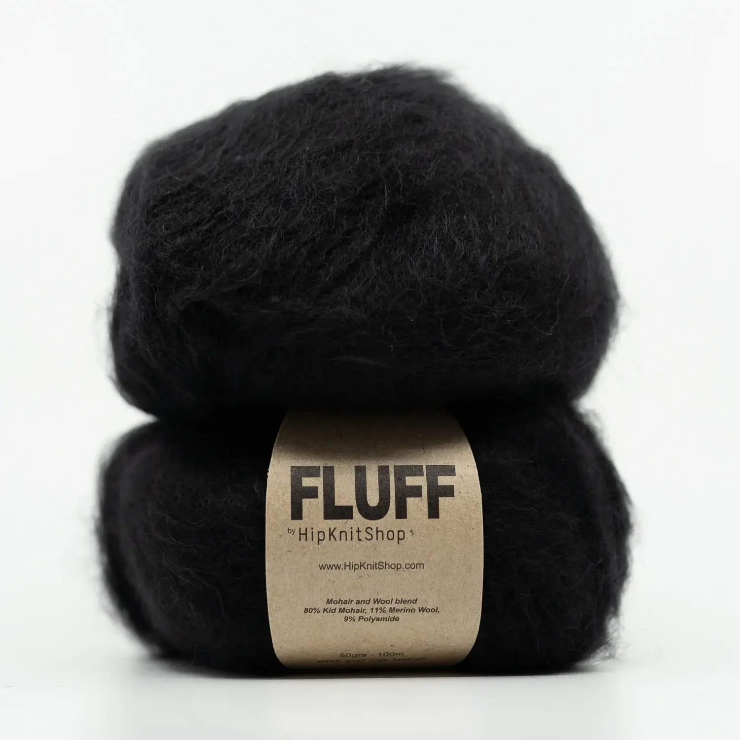 Fluff Mohair Yarn – Black Is Back