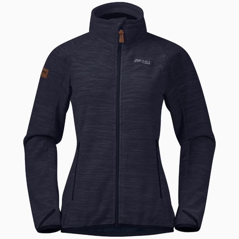 Hareid Fleecejakki U/Hettu Til Kvinnur Dark Navy
