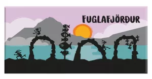 Magnet - Fuglafjørður 12x5,5cm - Image 1