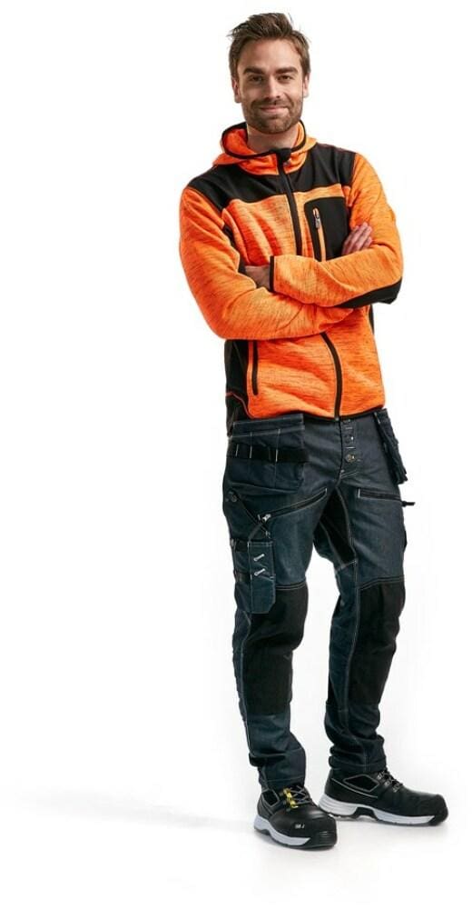 Softshell Jakki, Bundin High Vis Orange/Svartur