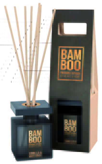 Bamboo Duftpinnar Vanilla & White Woods