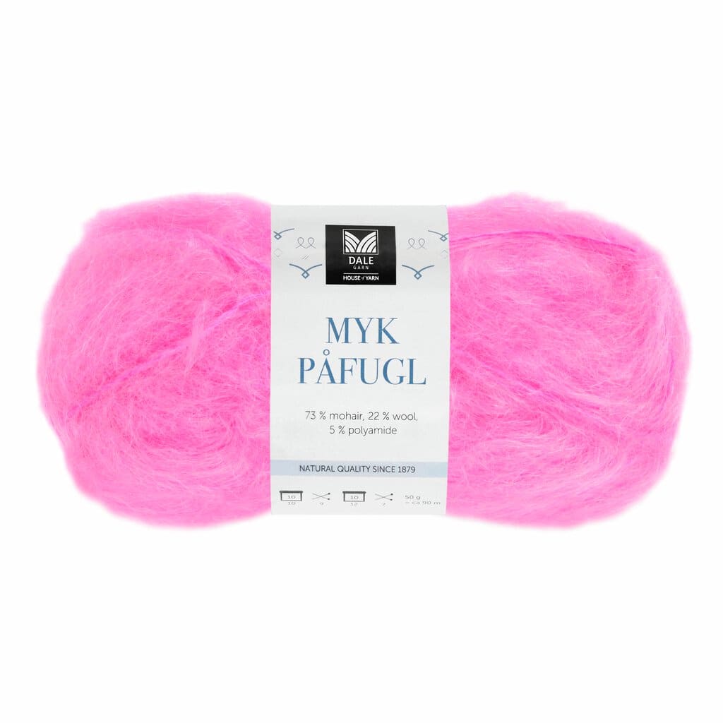 Myk Påfugl – Neonrosa 7957