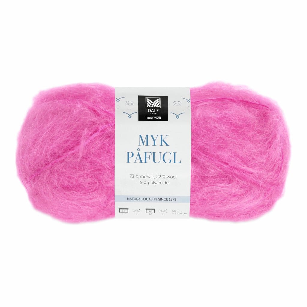 Myk Påfugl Fuksia 7952