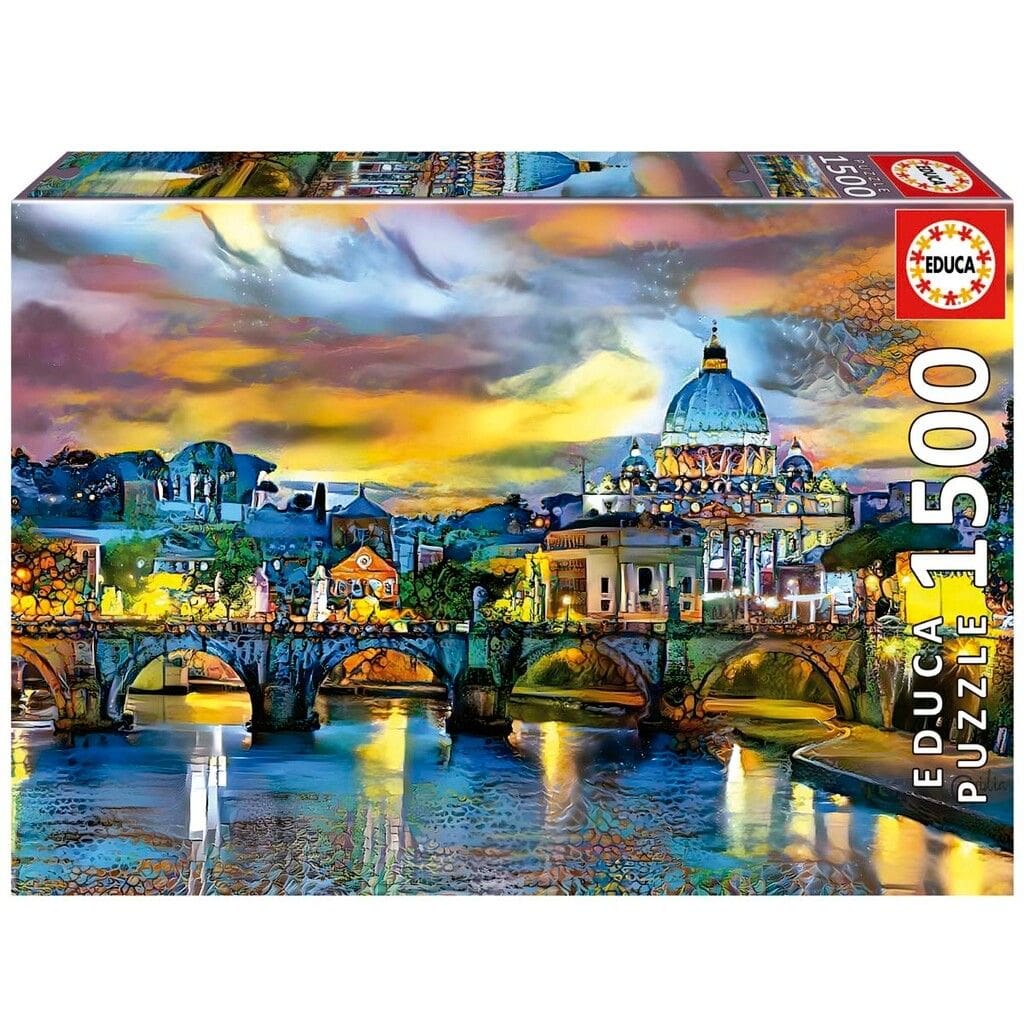 Educa Putlispæl St Peters Basilica & St Angelo Bridge 1500 Brikkar