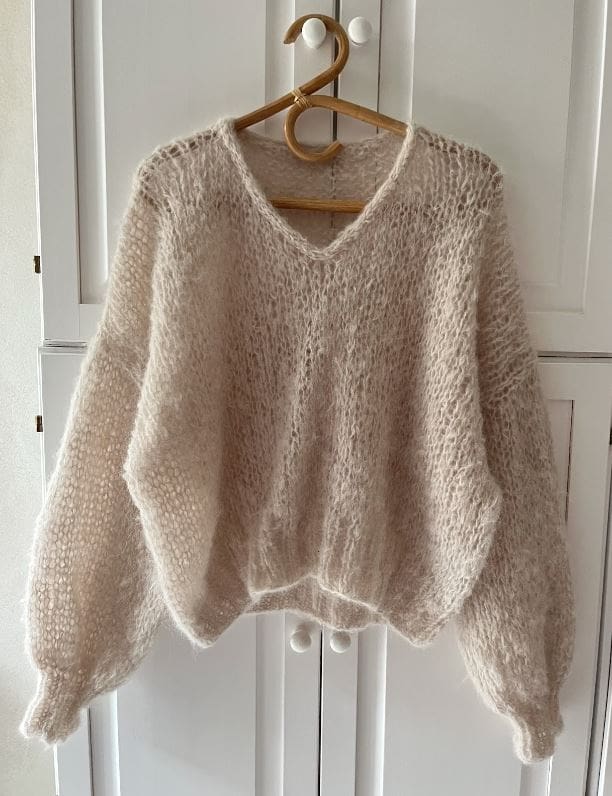 Uppskrift – My Birthday Sweater – V-Háls