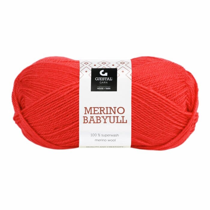 Merino Babyull – Rød Orange 910