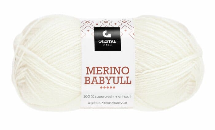 Merino Babyull – Hvid 801