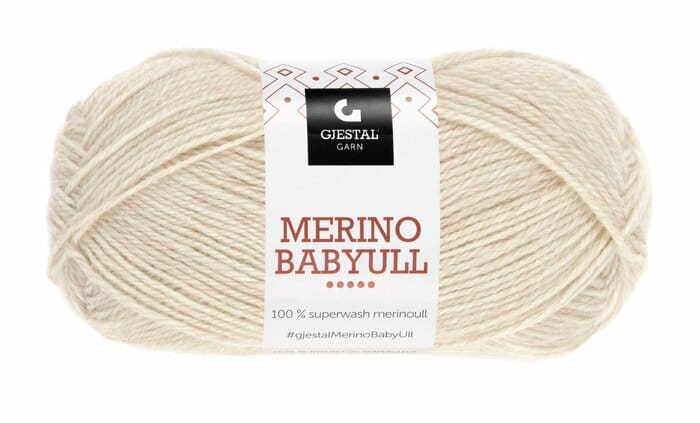 Merino Babyull – Lys Beige Meleret 874