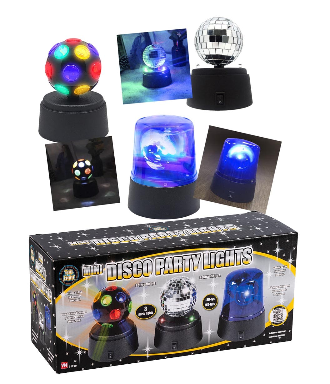 Mini Diskoljós Veitslusett V/3 Deilum