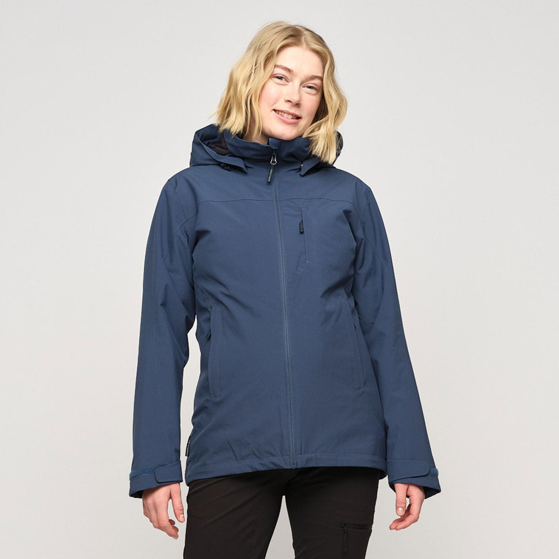 Ryssdal Jakki 2-Lags Teknisk Dark Denim, Kvinnur