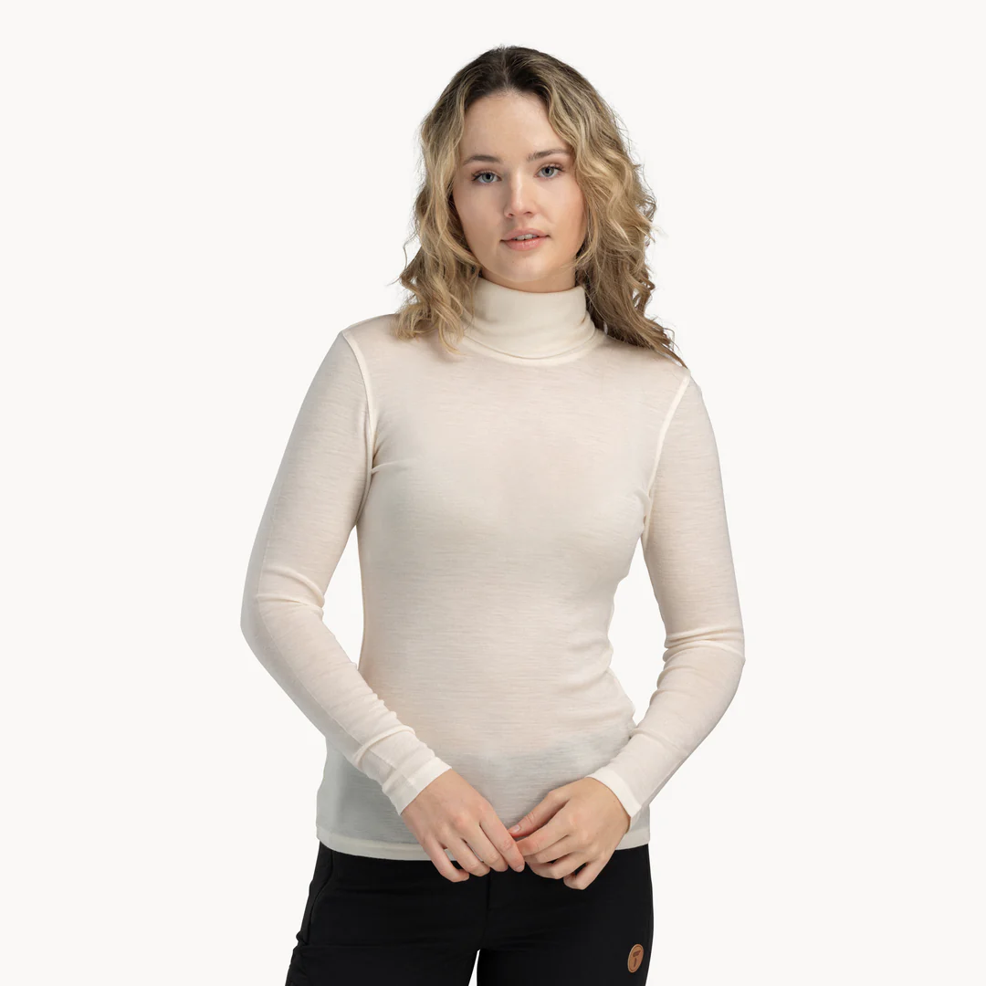 Frost Rib W Turtleneck Rullukragablusa Til Kvinnur
