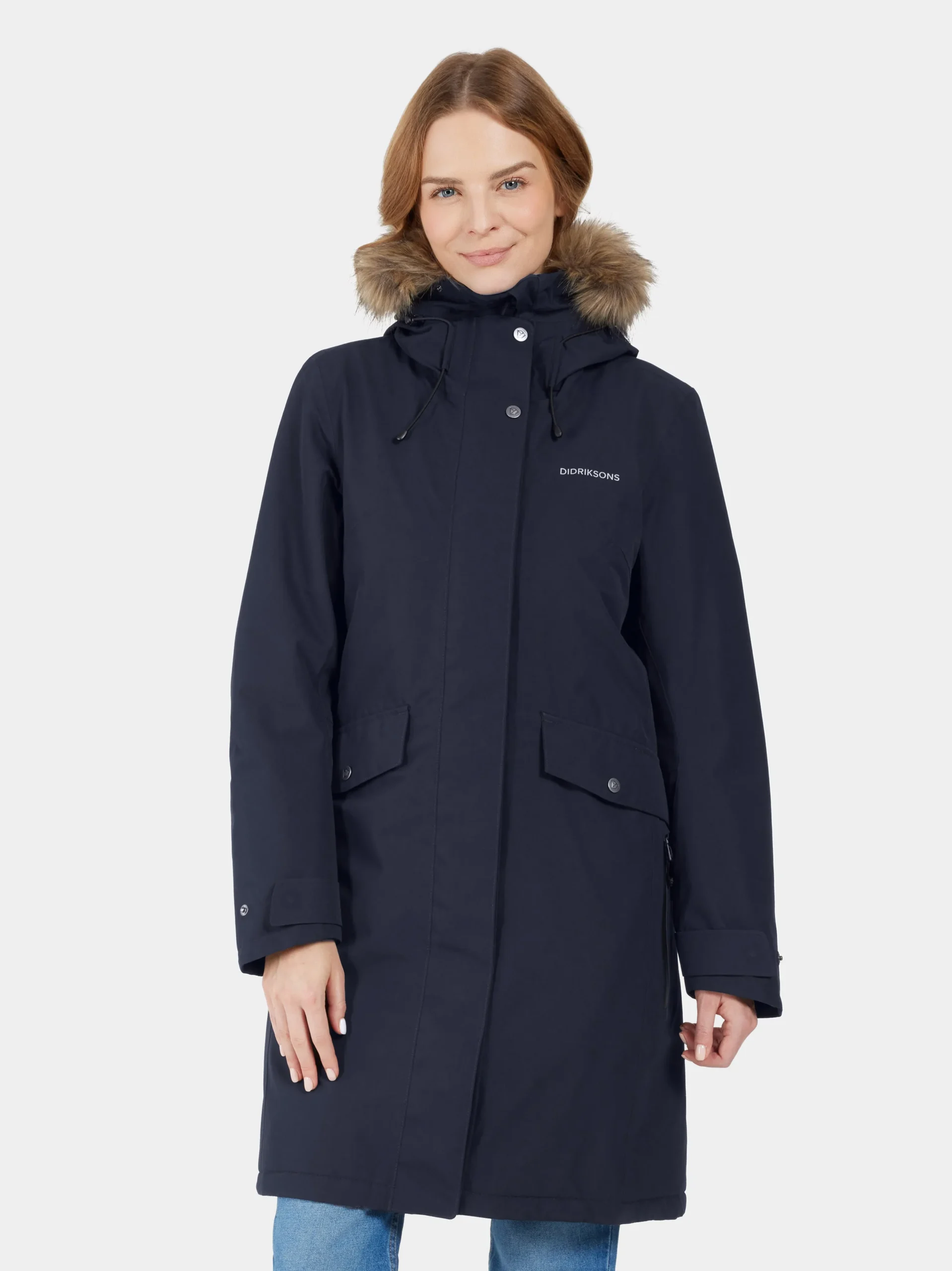 Erika Wns Parka 3 Frakki Dark Night Blue