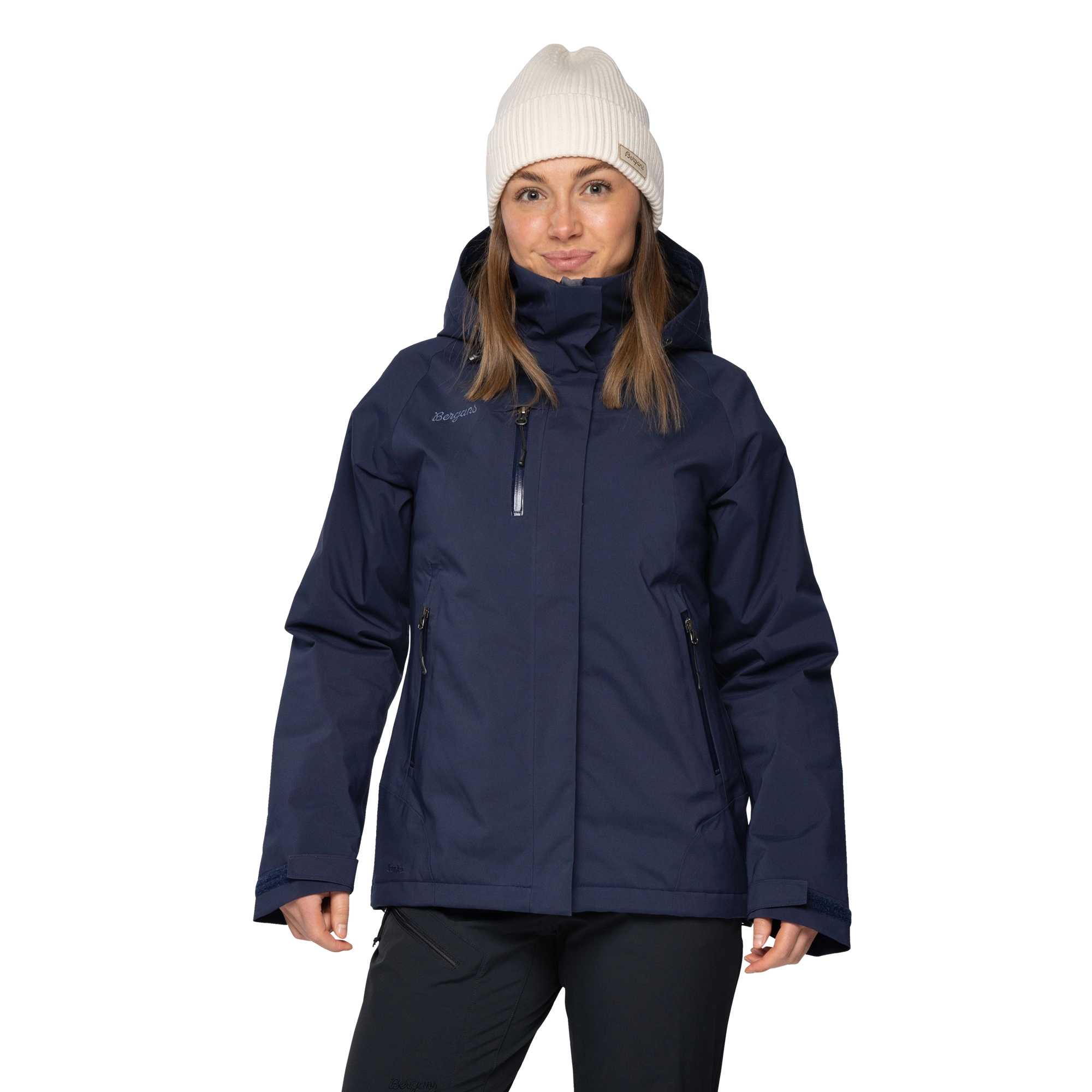 Flya Insulated Jakki Til Kvinnur, Navy Blue