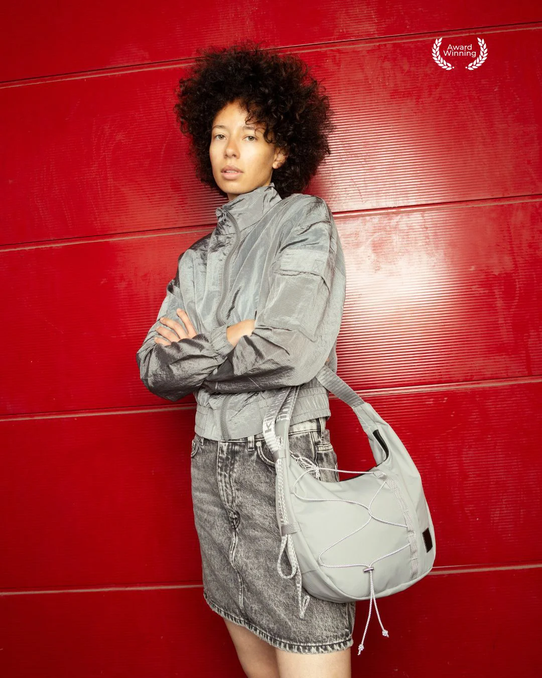 Haze Taska 30X32X9Cm 7L Chrome Grey