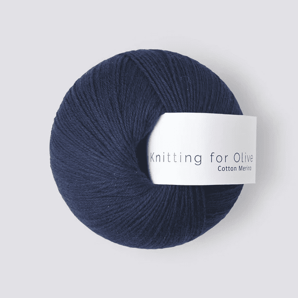 Cotton Merino – Marineblå