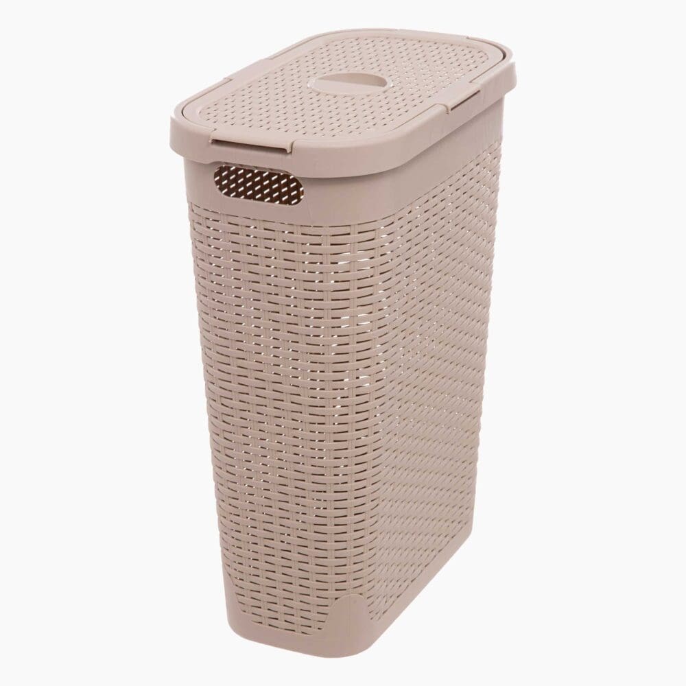 Katja – Vaskikurv 26,5×46,4×60,5Cm Plast, Beige