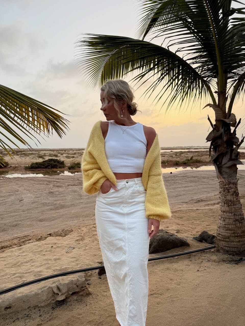Bindiuppskrift – Lemon Fluff Cardigan, Dansk