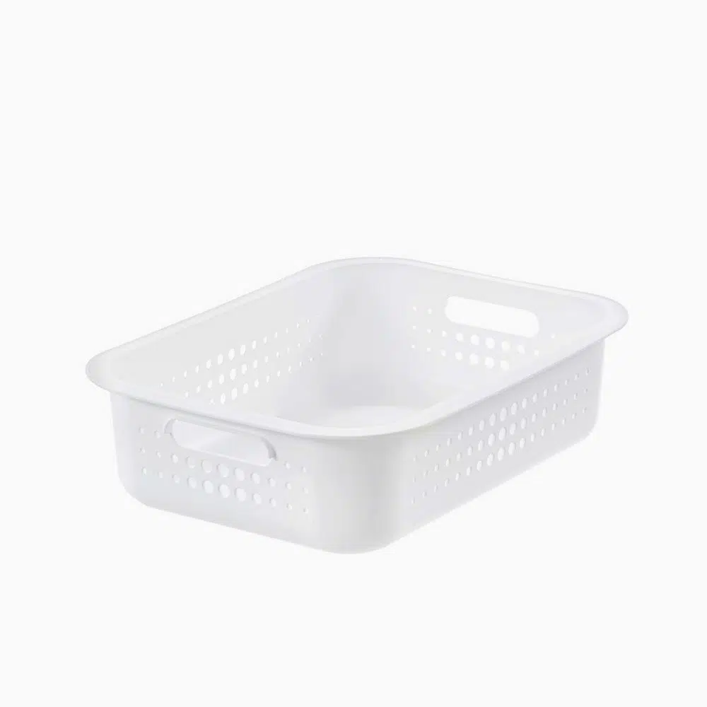 Linea – Goymslukurv 28X37X10Cm Hvít