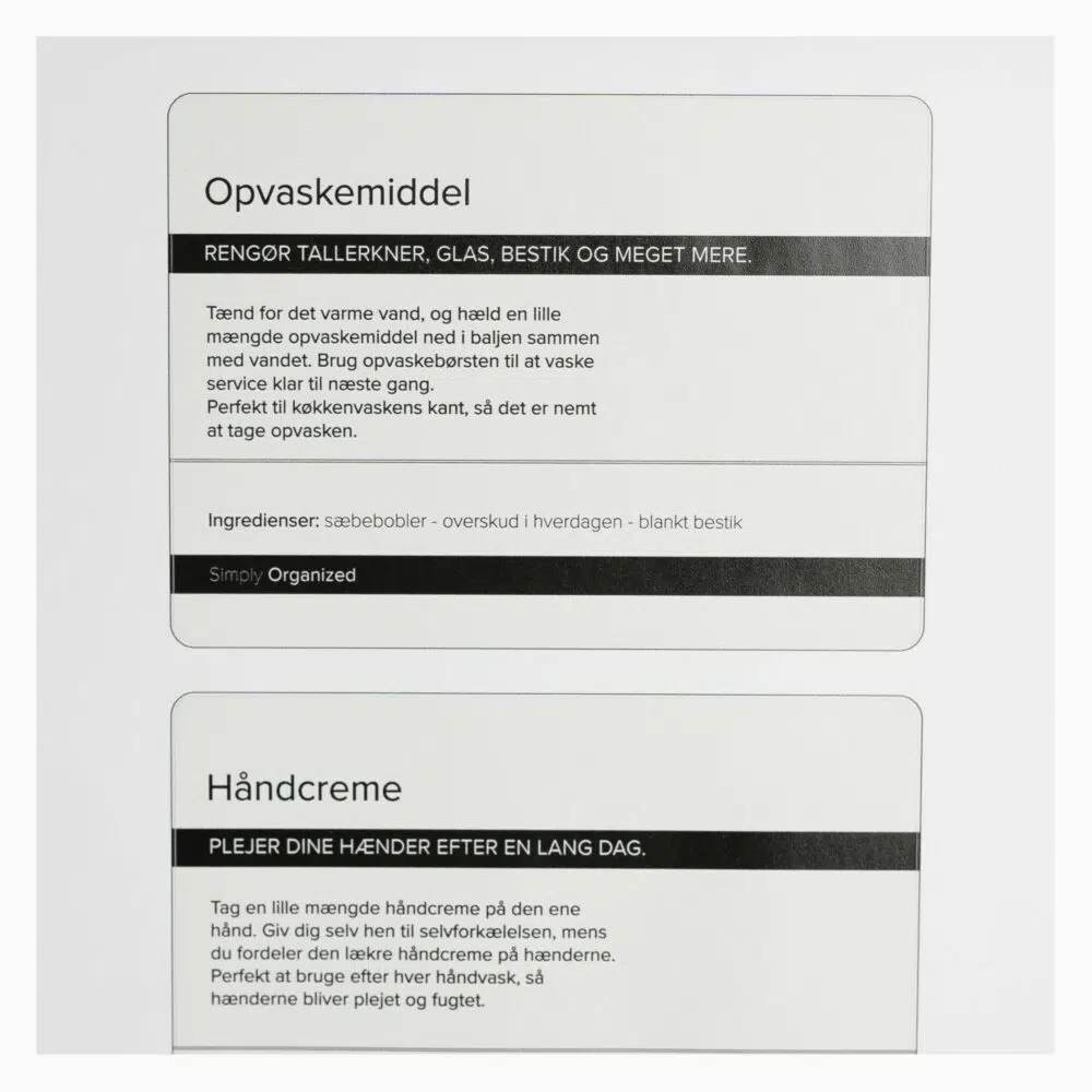 Ezra – Spjaldur Til Køkin, 3 Stk – Uppvaskisápa, Hondsápa Og Hondkrem