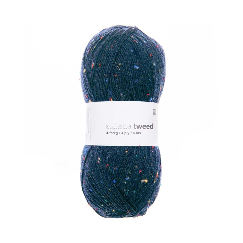Superba Tweed 4 Tr. 100G, 006 Blátt