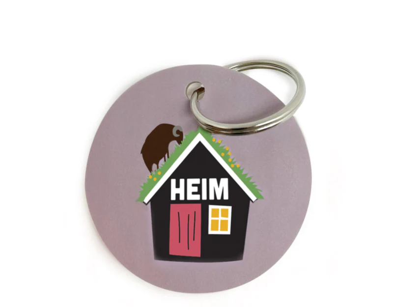 Key Ring 5X5Cm – Heim (Rosa)