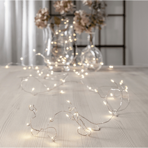 Ljósketa T/Battarí Døggdropar 100 Led Ljós, L6M