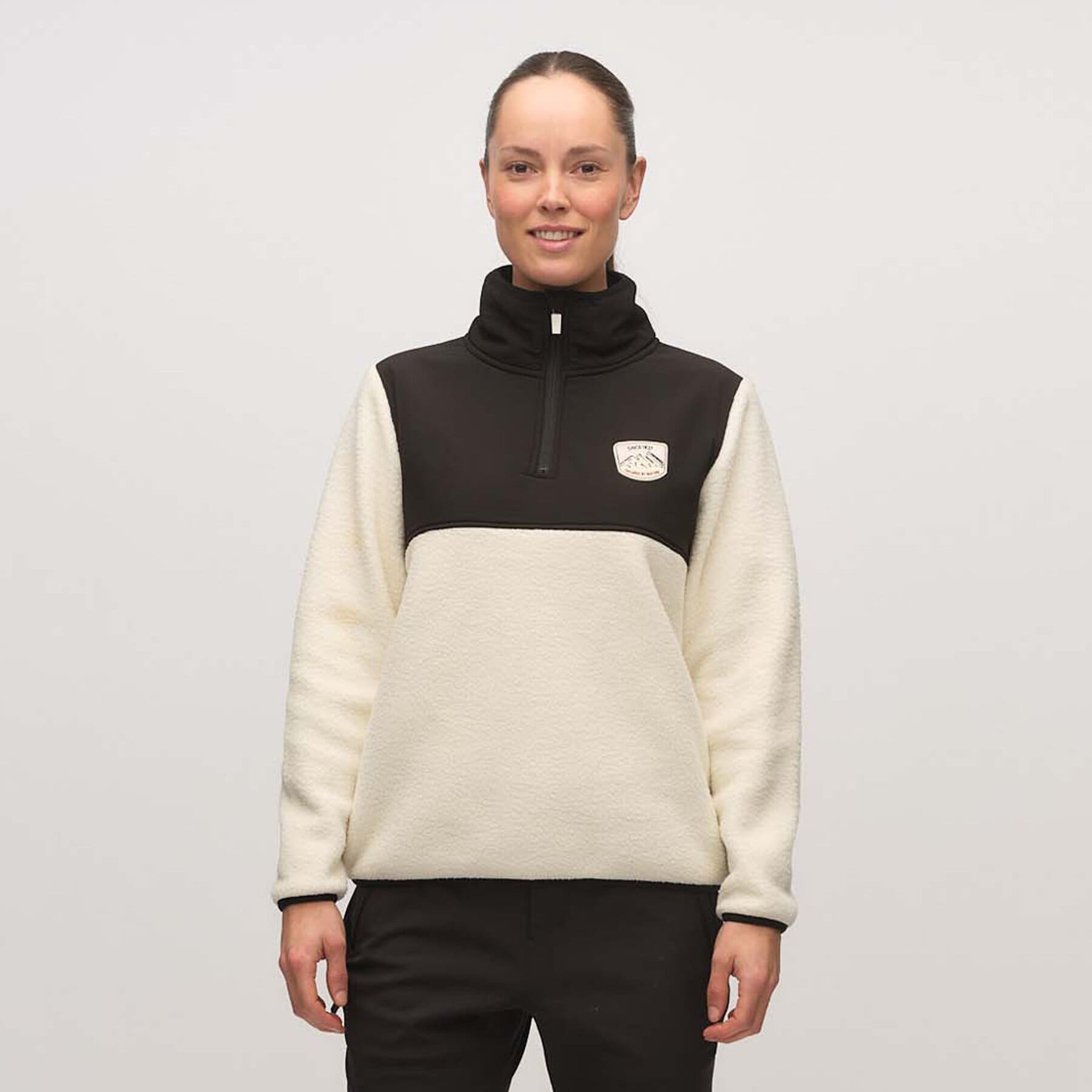 W Nautgardstinden Fleece Anorakkur Svartur