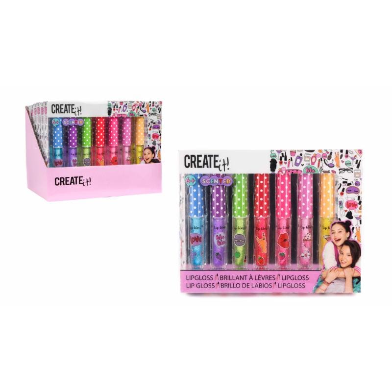 Lipgloss W Glitter&Scented 7 Stk Create It!