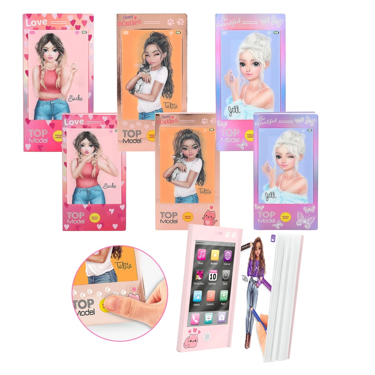 Topmodel Minimobil Malebog M/Lyd