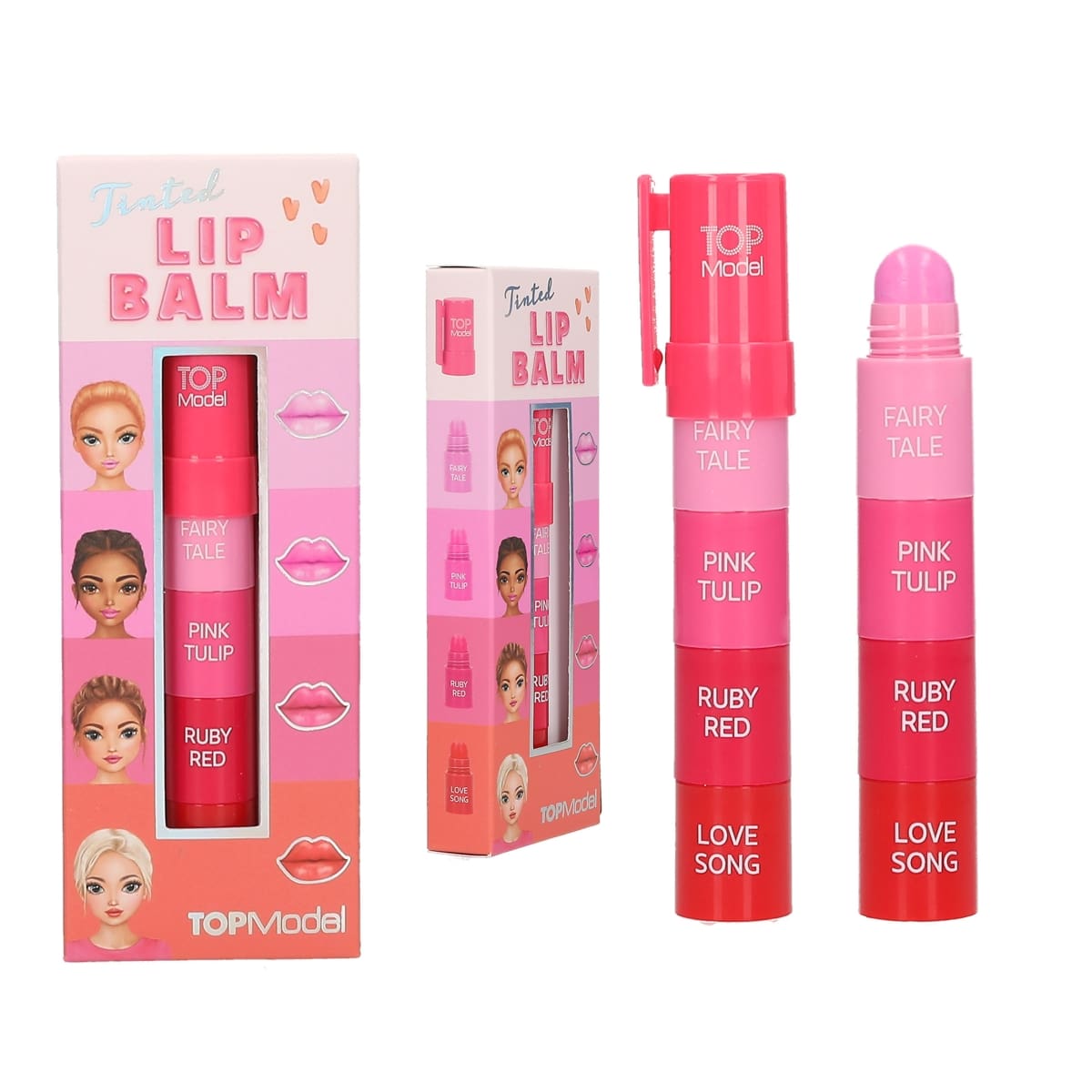 Topmodel Læbebalsam M/4 Farver Beauty And Me