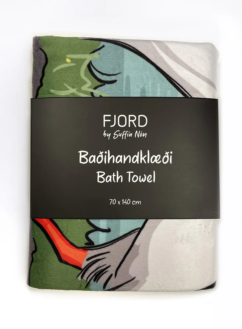Lundar Við Útsýni – Baðihandklæði