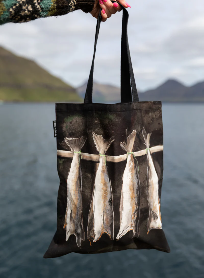 Tote Taska 45X40Cm – Ræstur Fiskur