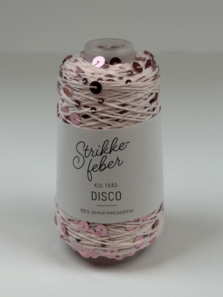 Disco #23 Lyserød Med Lyserøde Pailletter