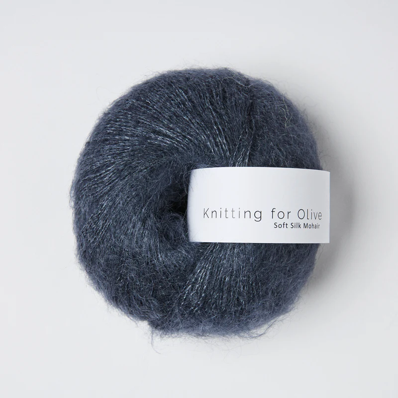 Soft Silk Mohair Dusty Blue Whale / Støvet Blåhval