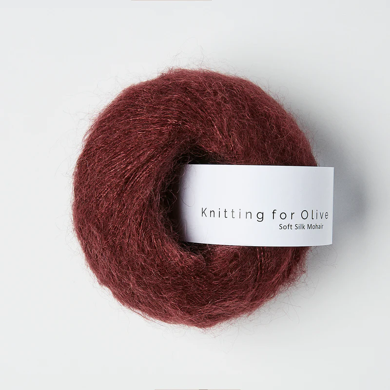 Soft Silk Mohair Bordeaux