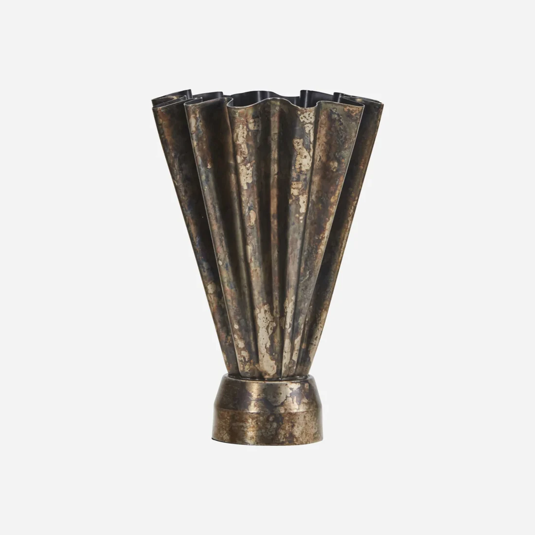 Hdflood Vasi H:33Cm Antique Brown